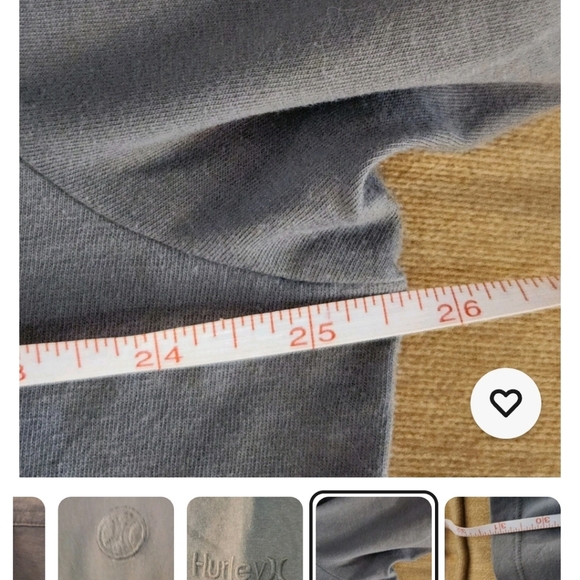 HURLEY MENS POLO |  gray | size XXL - Picture 4 of 5